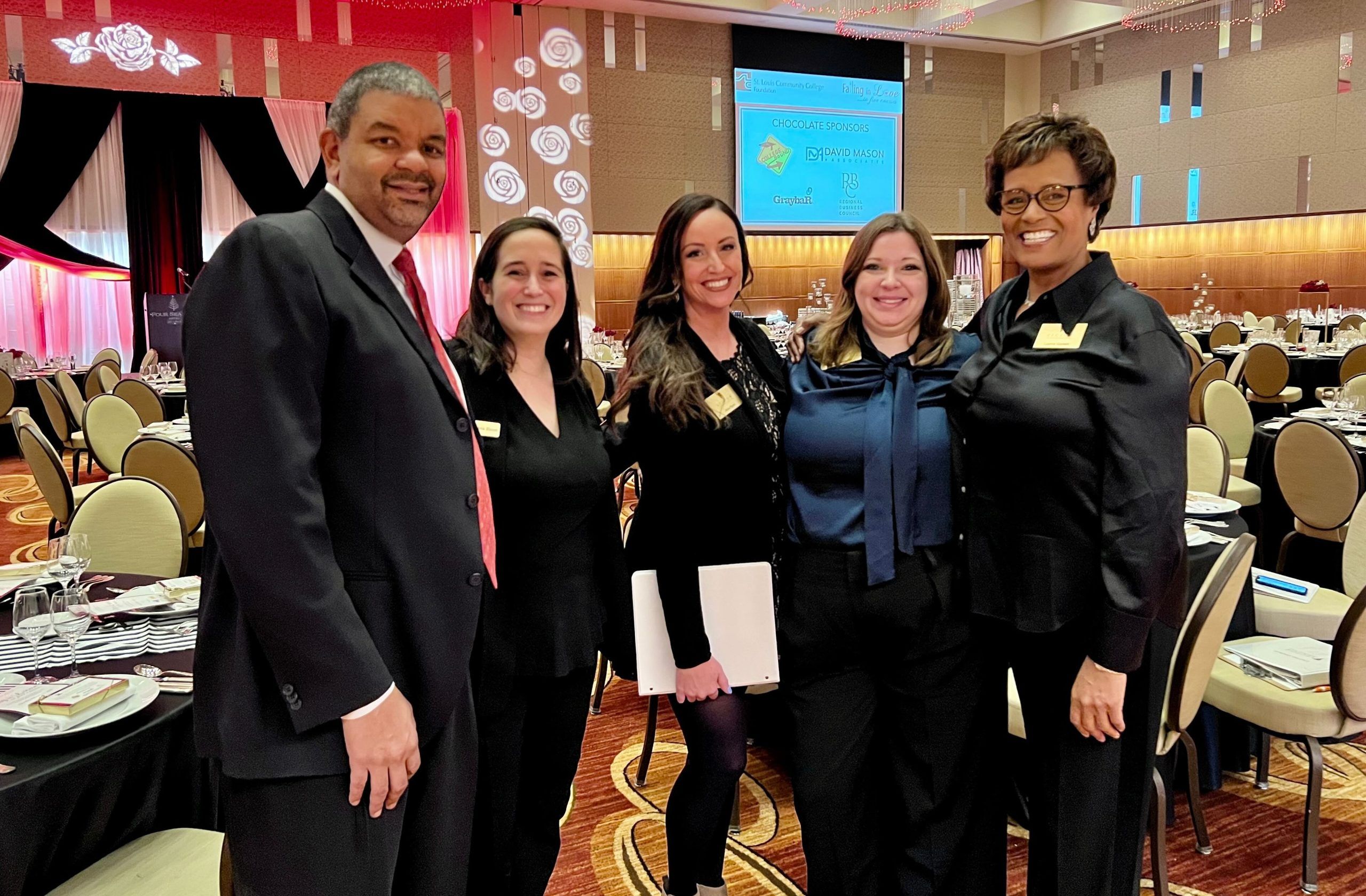 Cordell, Gabriela, Amy, Taylor and Laurna at the FIL Gala